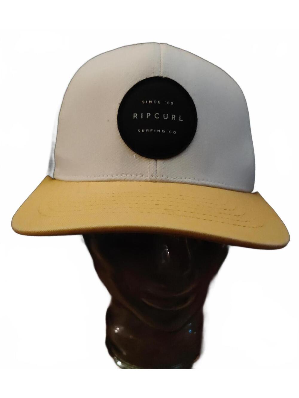 Rip Curl official strapback hat - big patch yellow/white
